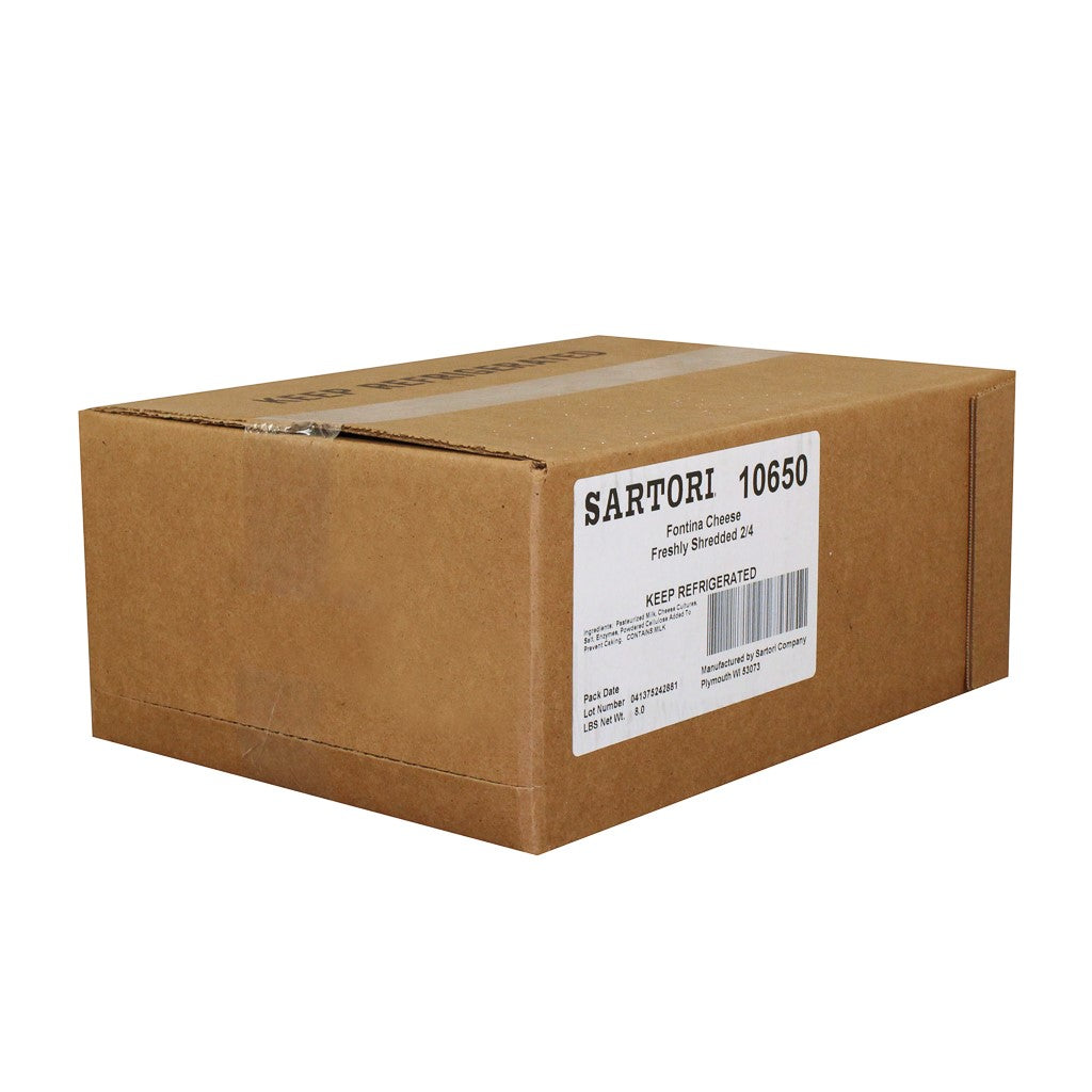 Cheese Fontina Shred 4 Pound Each - 2 Per Case.