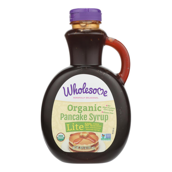 Wholesome Sweeteners Organic Syrup - Pancake Lite - Case of 6 - 20 fl Ounce