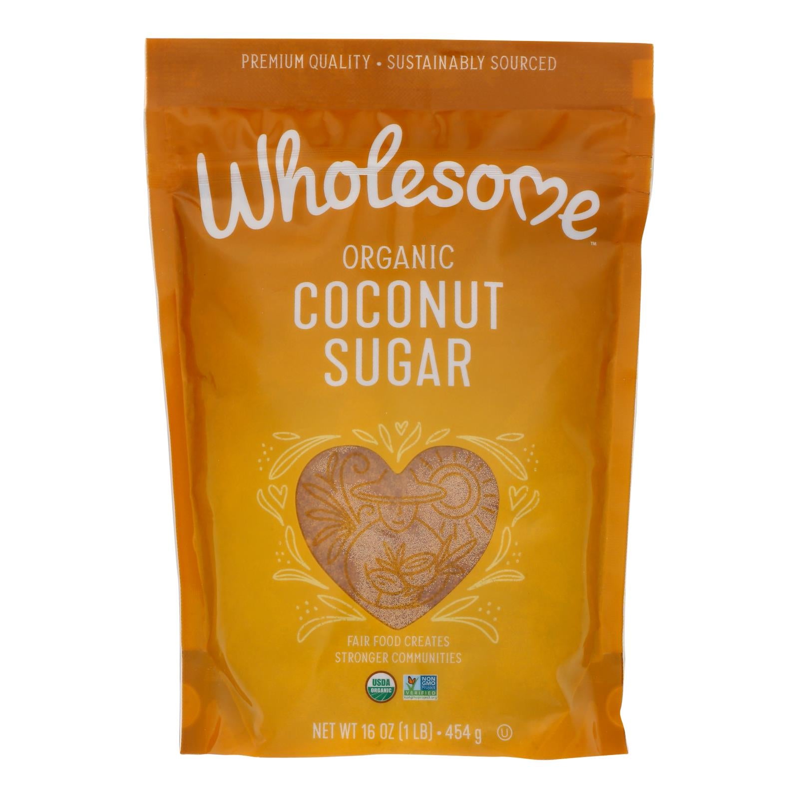 Wholesome Sweeteners Sugar - Organic - Coconut Palm - 16 Ounce - case of 6