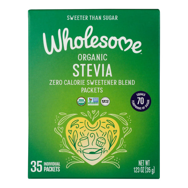 Wholesome Sweeteners Stevia - Organic - 35 count - 1.23 Ounce - case of 6