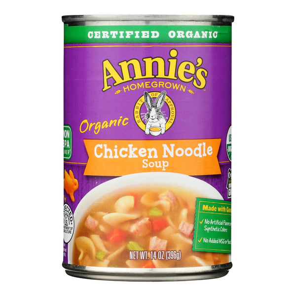 Annie's Homegrown - Organic Soup - Chicken Noodle - Case of 8 - 14 Ounce.