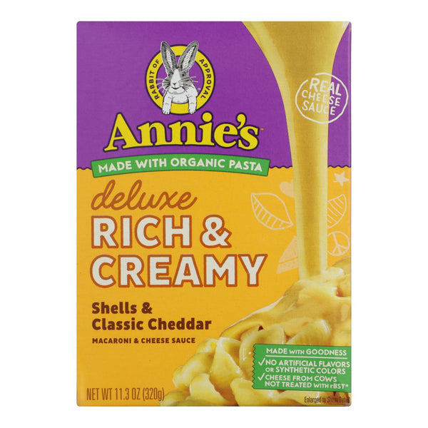 Annie's Homegrown - Mac&chs Dlx Shl Chd - Case of 12 - 11.3 Ounce