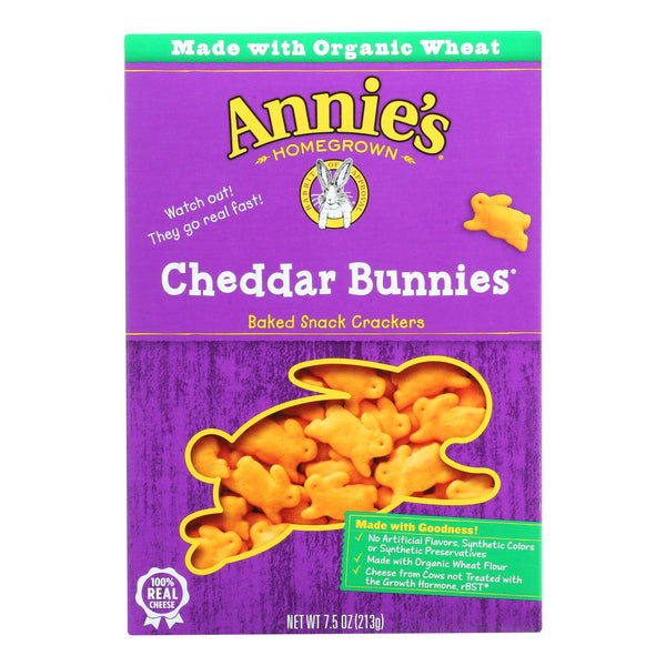 Annie's Homegrown - Snack Crackr  Ched Bun - Case of 12-7.5 Ounce.