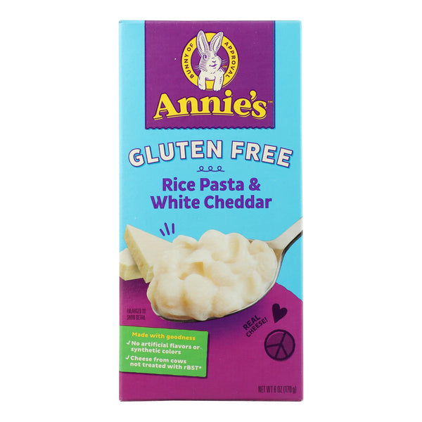 Annies Homegrown Macaroni and Cheese - Rice Shells and Creamy White Cheddar - Gluten Free - 6 Ounce - case of 12