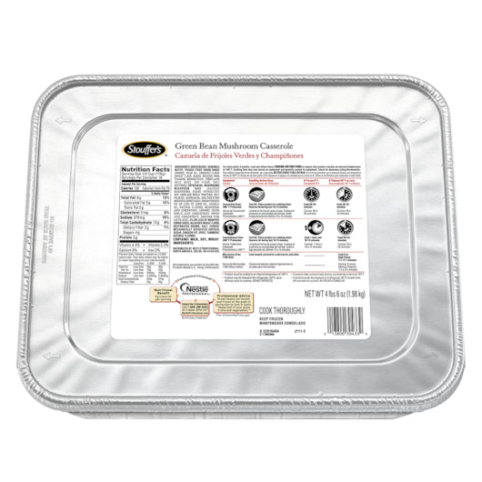 Stouffer's Green Bean Mushroom Casserole Tray 70 Ounce Size - 4 Per Case.