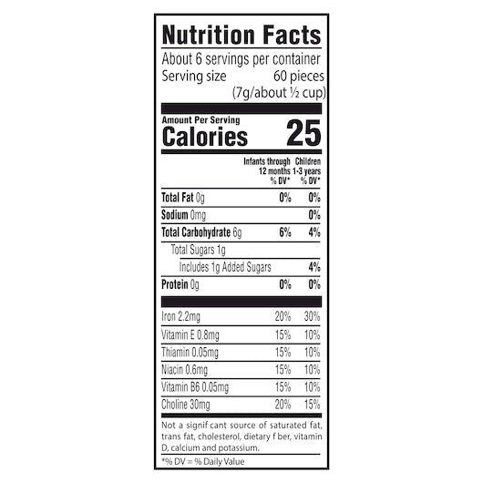 Gerber Graduates Cereal Snacks Apple Cinnamon Puffs 1.48 Ounce Size - 6 Per Case.