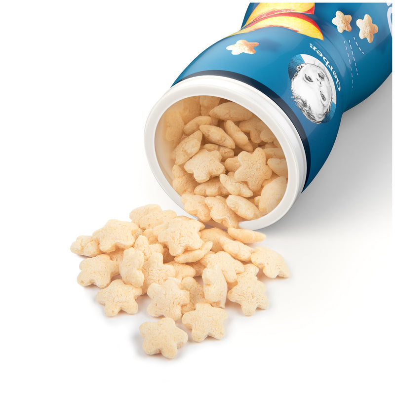 Gerber Graduates Cereal Snacks Peach Puffs 1.48 Ounce Size - 6 Per Case.