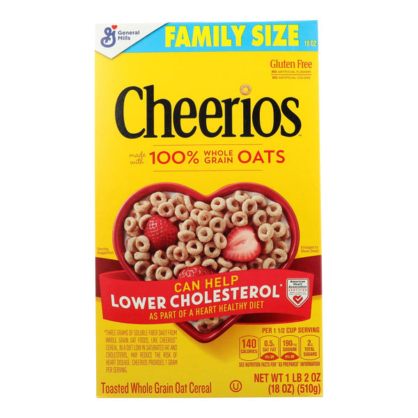 General Mills - Cheerios Oat Cereal - Case of 10-18 Ounce