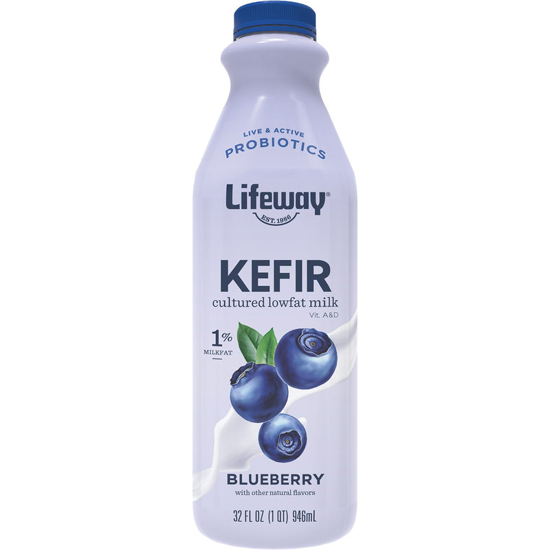 Blueberry Low Fat Kefir 32 Fluid Ounce - 6 Per Case.
