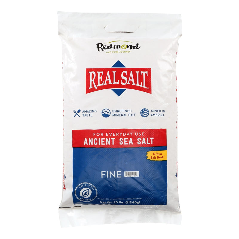 Real Salt Fine Salt - Single Bulk Item - 25LB
