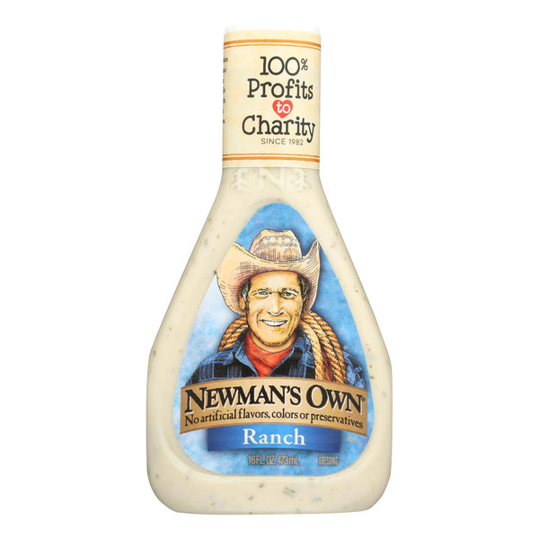 Newman's Own Salad Dressing - Ranch - Case of 6 - 16 Fl Ounce.