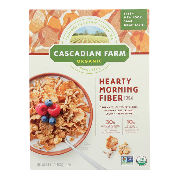 Cascadian Farm Organic Cereal - Hearty Morning - Case of 10 - 14.6 Ounce