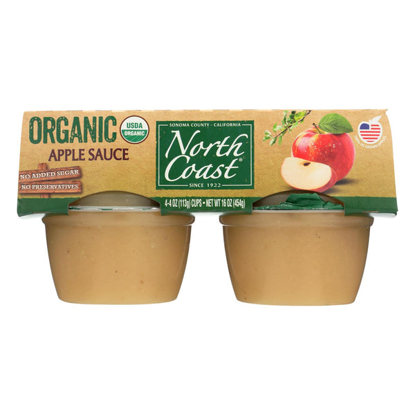 North Coast Organic Applesauce  - Case of 12 - 4/4 Ounce