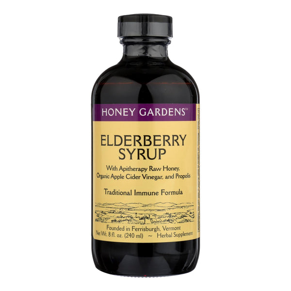 Honey Gardens Apiaries Organic Honey Elderberry Extract with Propolis - 8 fl Ounce
