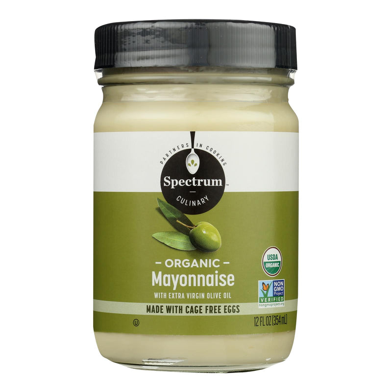 Spectrum Naturals Organic Olive Oil Mayonnaise - Case of 12 - 12 Ounce.