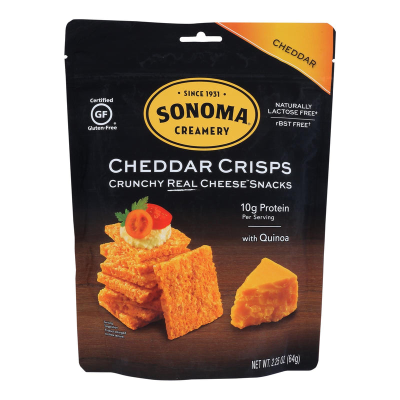 Sonoma Creamery Cheddar Crisps  - Case of 12 - 2.25 Ounce