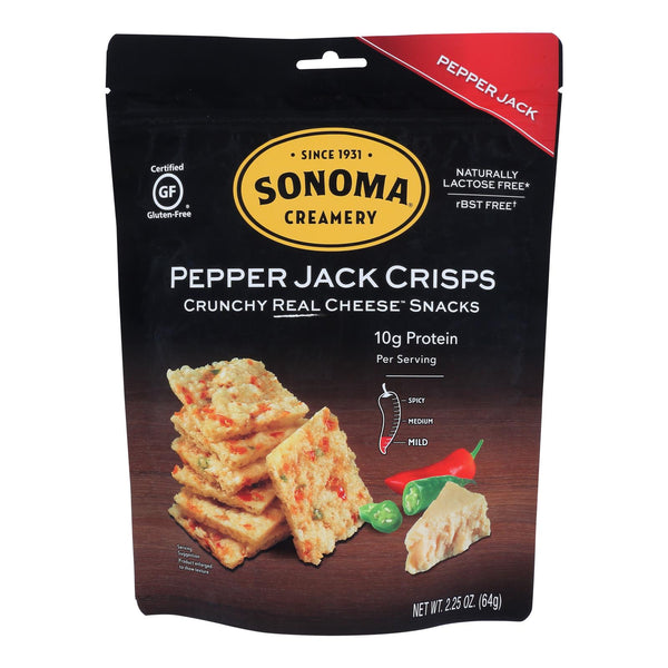 Sonoma Creamery - Cracker Pepperjack Crisp - Case of 12 - 2.25 Ounce