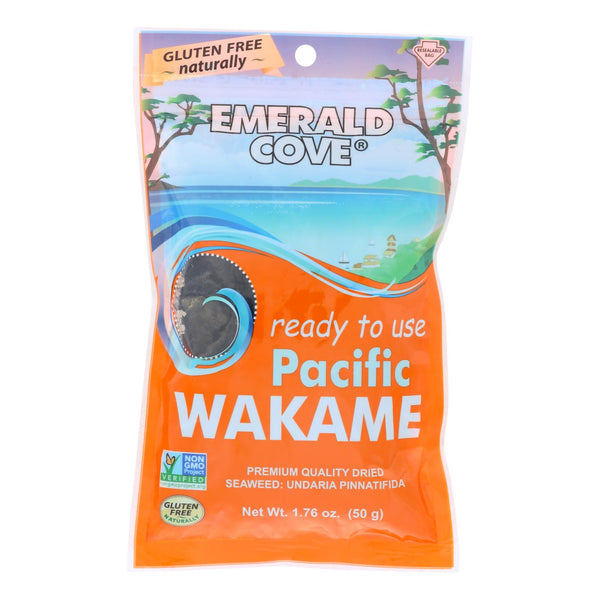 Emerald Cove Sea Vegetables - Pacific Wakame - Silver Grade - Ready to Use - 1.76 Ounce - Case of 6