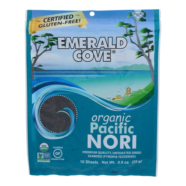 Emerald Cove Organic Pacific Nori - Untoasted Hoshi - Silver Grade - .9 Ounce - Case of 6