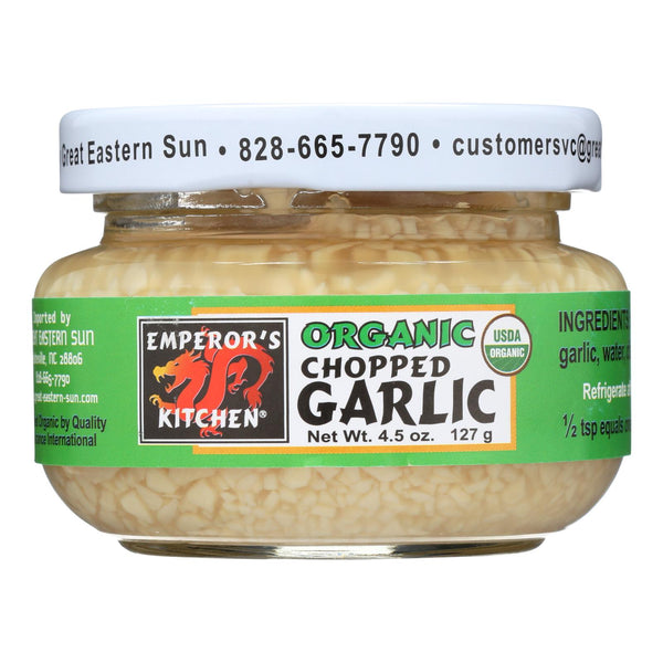 Emperors Kitchen Garlic - Organic - Chopped - 4.5 Ounce - case of 12