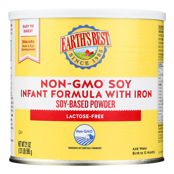 Earth's Best - Inft Form Soy W/iron - Case of 4-21 Ounce