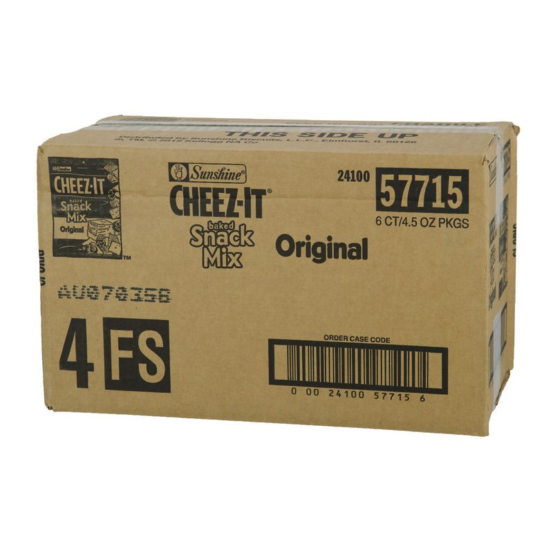 Kellogg's Cheez-It Crackers Classic Snack Mix, 4.5 Ounces - 6 Per Case.