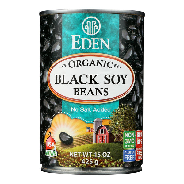 Eden Foods Organic Black Soy Beans - Case of 12 - 15 Ounce.