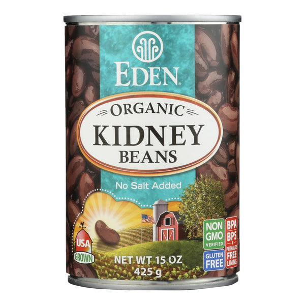 Eden Foods Organic Kidney Beans - Case of 12 - 15 Ounce.