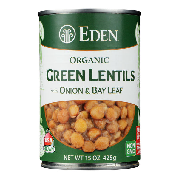 Eden Foods Organic Lentils with Onion and Bay Leaf - Case of 12 - 15 Ounce.
