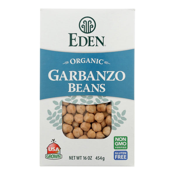 Eden Foods - BeansGarbanzo Dry - Case of 12-16 Ounce