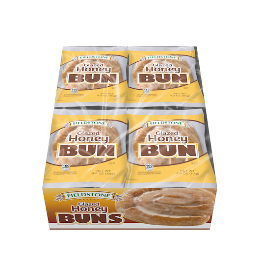 Fieldstone Bakery Honey Bun 4 1 Each - 72 Per Case.