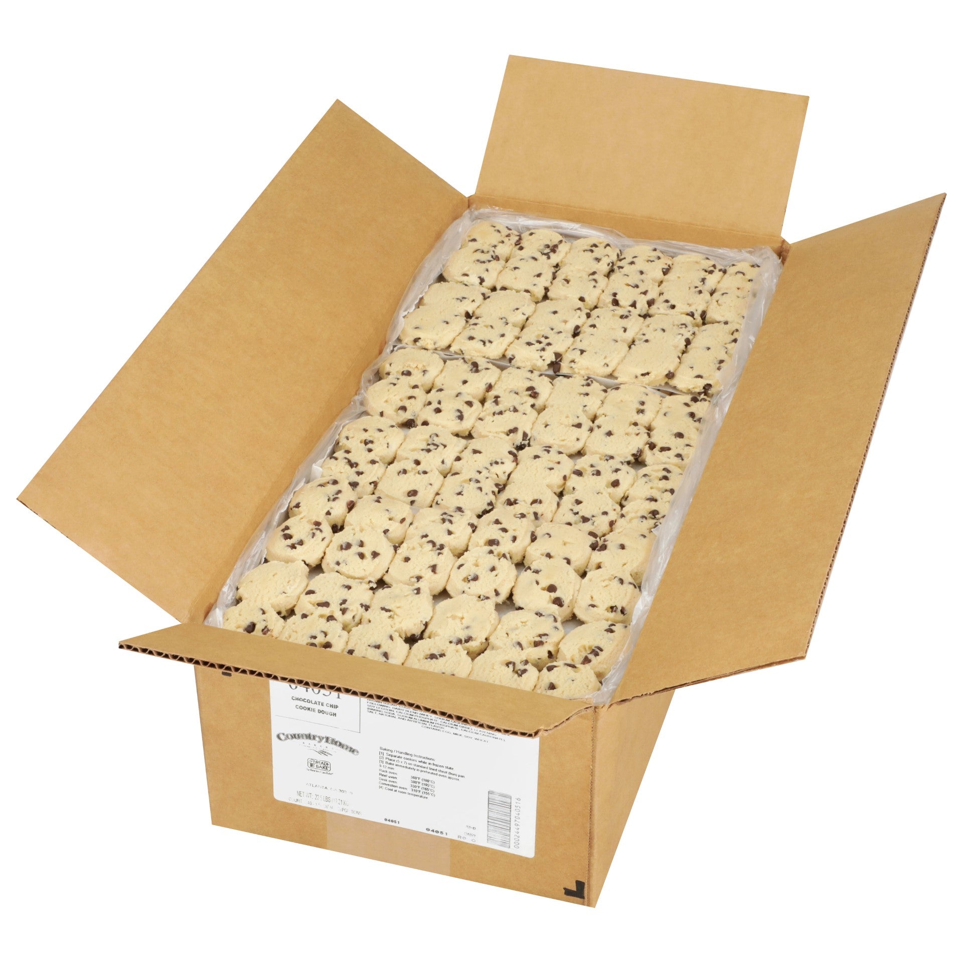 Chocolate Chip Cookie Dough O 0.67 Ounce Size - 576 Per Case.