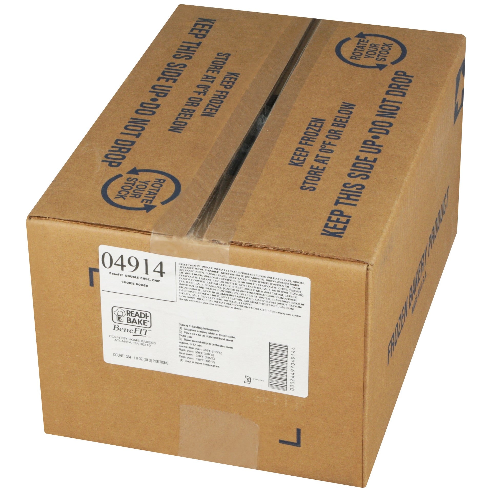 Benefit 51% Whole Grain Double Chocolate Cookie Dough 1 Ounce Size - 384 Per Case.