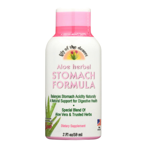 Lily of the Desert - Stomach Formula Shot - Case of 12 - 2 fl Ounce.