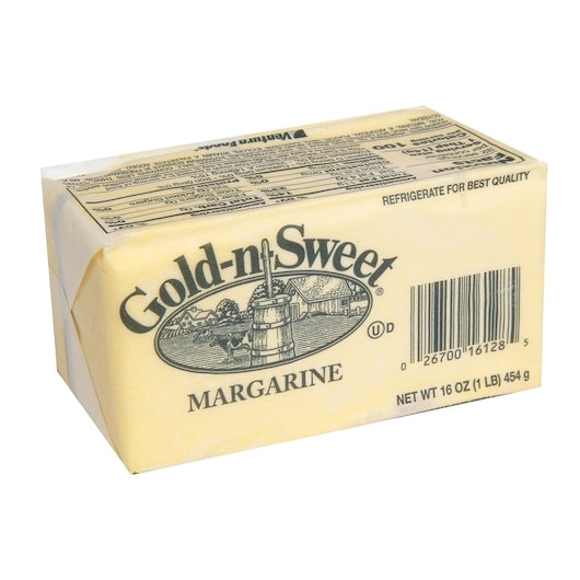 Gold-N-Sweet Dairy Print Margarine, 1 Pounds - 30 Per Case.