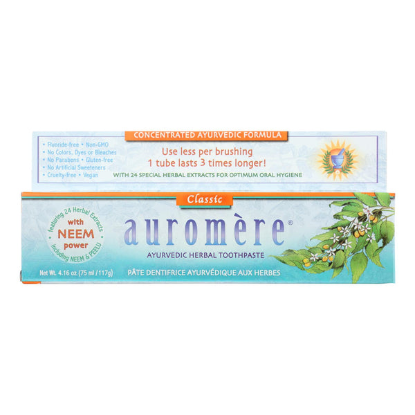 Auromere Toothpaste - Licorice - Case of 1 - 4.16 Ounce.