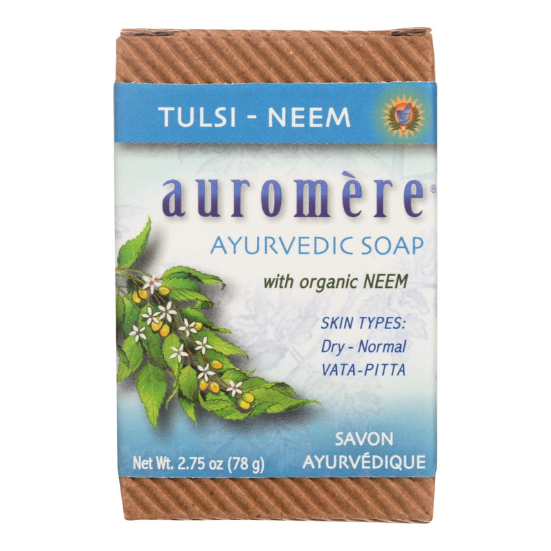 Auromere Ayurvedic Bar Soap Tulsi-Neem - 2.75 Ounce