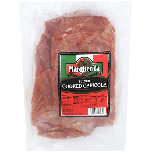 Margherita Sliced Capicola 2 Pound Each - 5 Per Case.