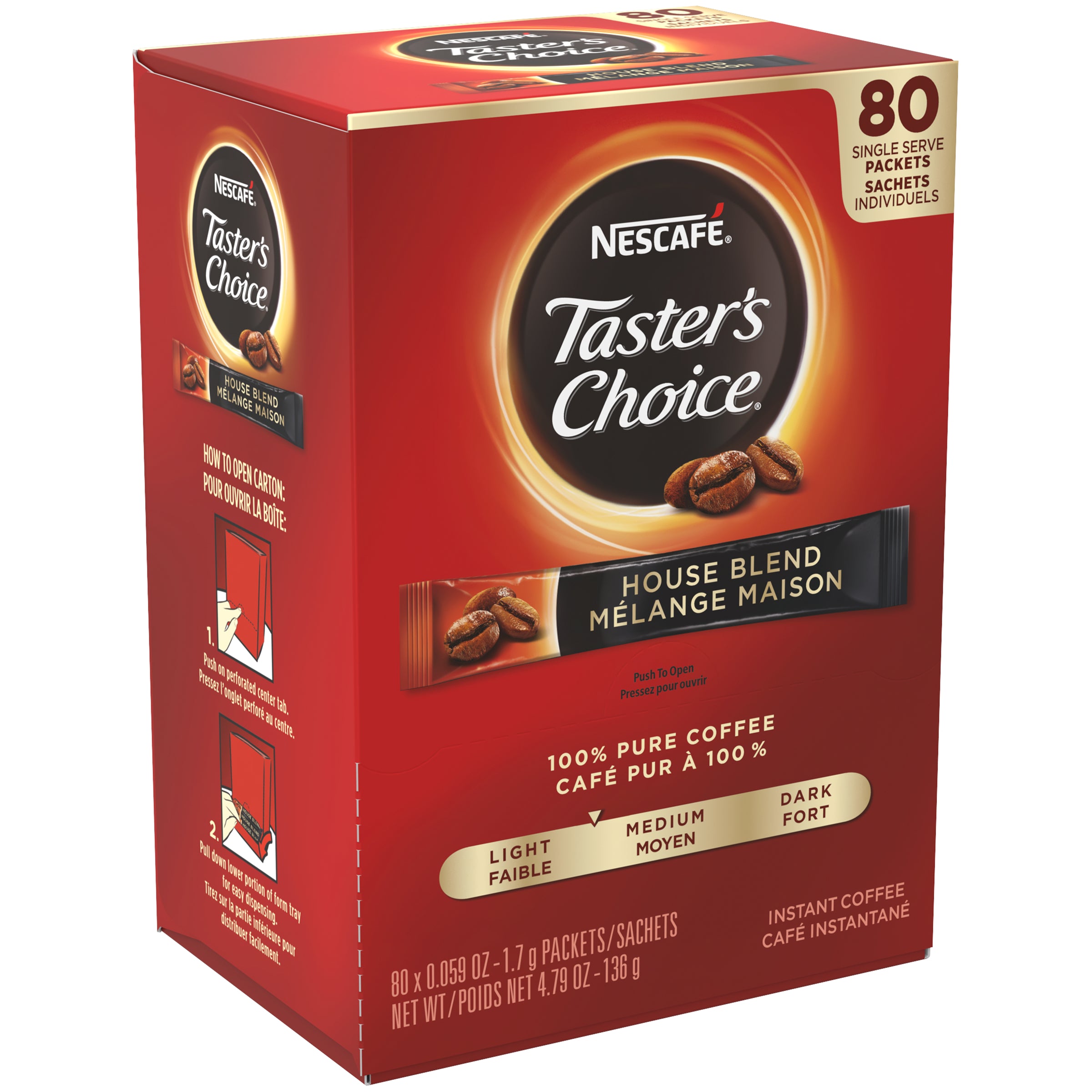 Nescafe Taster's Choice Stick 4.79 Ounce Size - 6 Per Case.