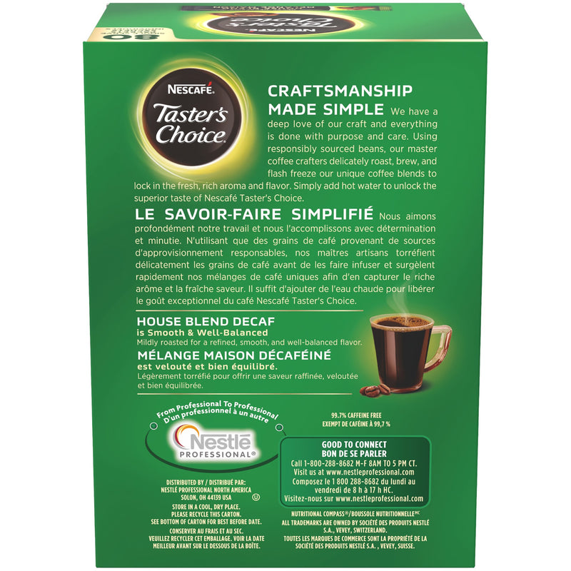 Nescafe Taster's Choice Decaf Stick 4.79 Ounce Size - 6 Per Case.