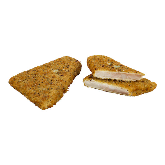 Trident Seafoods 4 Ounce 10 Grain Crunchy Breaded Oven Ready Pollock 10 Pound Each - 1 Per Case.