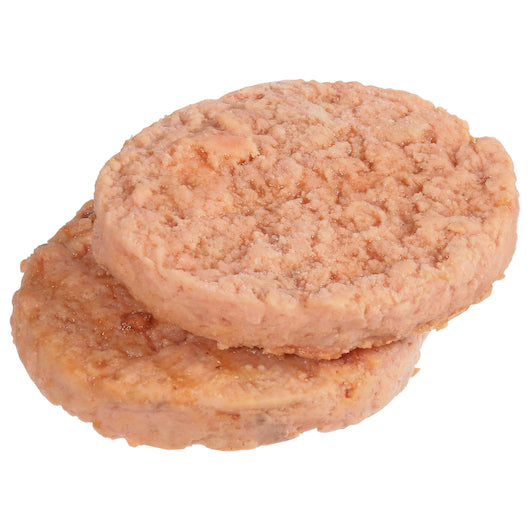 Trident Seafoods Frozen 4 Ounce Parfried Portions Salmon Burger 10 Pound Each - 1 Per Case.