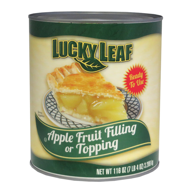 Lucky Leaf Apple Fruit Filling Or Topping 116 Ounce Size - 6 Per Case.