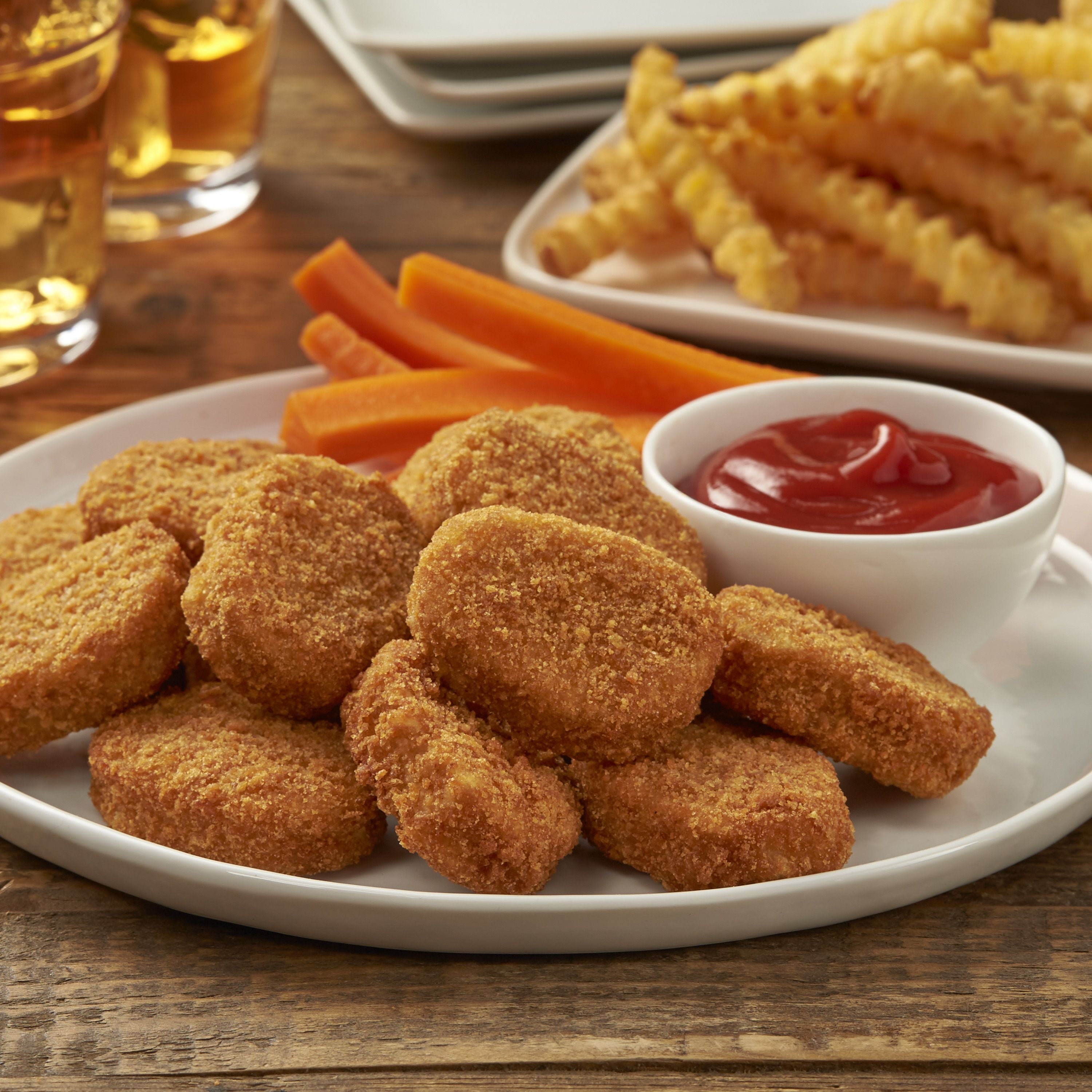 Morningstar Farms Veggie Classic Chik'n Nuggets 10.5 Ounce Size - 6 Per Case.
