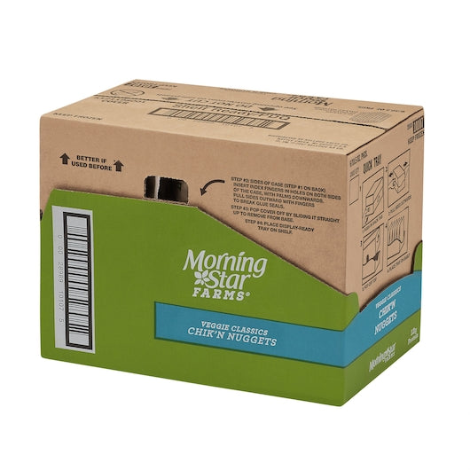 Morningstar Farms Veggie Classic Chik'n Nuggets 10.5 Ounce Size - 6 Per Case.