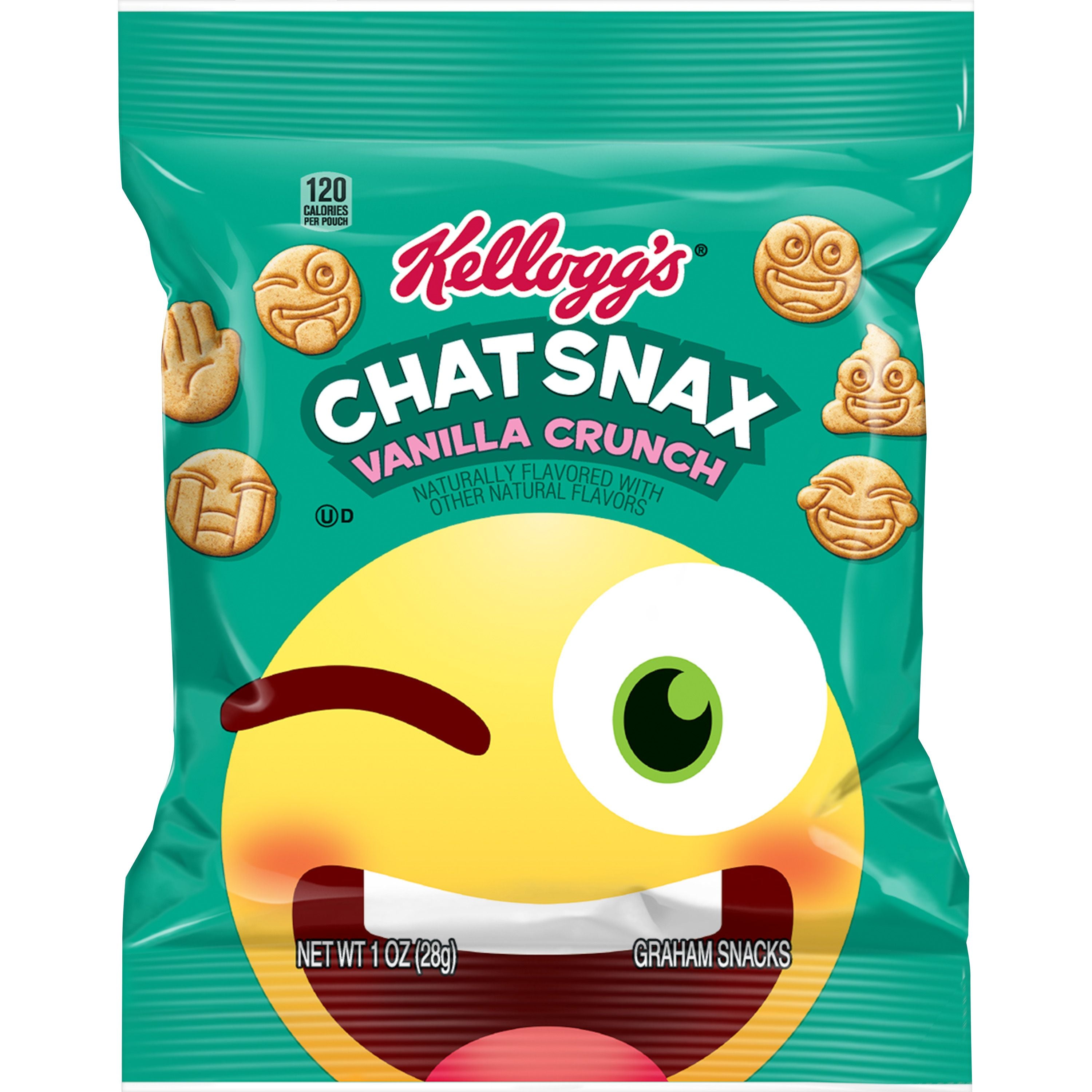 Kellogg's Grahams Crackers Vanilla Chat Snacks, 1 Ounce Size - 210 Per Case.