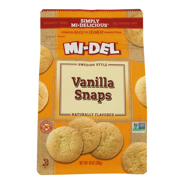 Midel Cookies - Vanilla Snaps - Case of 8 - 10 Ounce
