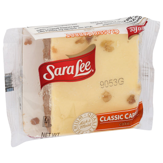 Sara Lee Individually Wrapped Carrot Cake 2.25 Ounce Size - 24 Per Case.