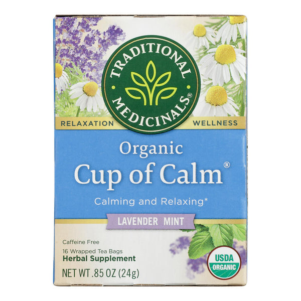 Traditional Medicinals Organic Easy Now Herbal Tea - 16 Tea Bags - Case of 6