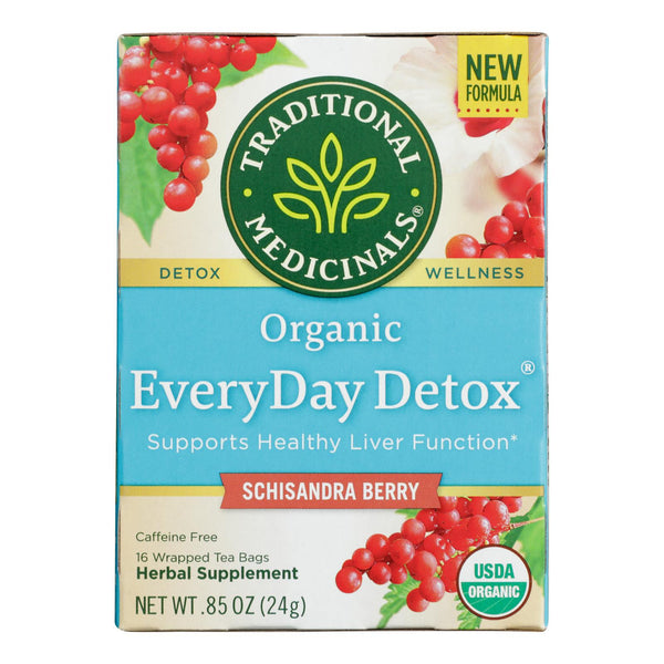 Traditional Medicinals EveryDay Detox Herbal Tea - Case of 6 - 16 Bags